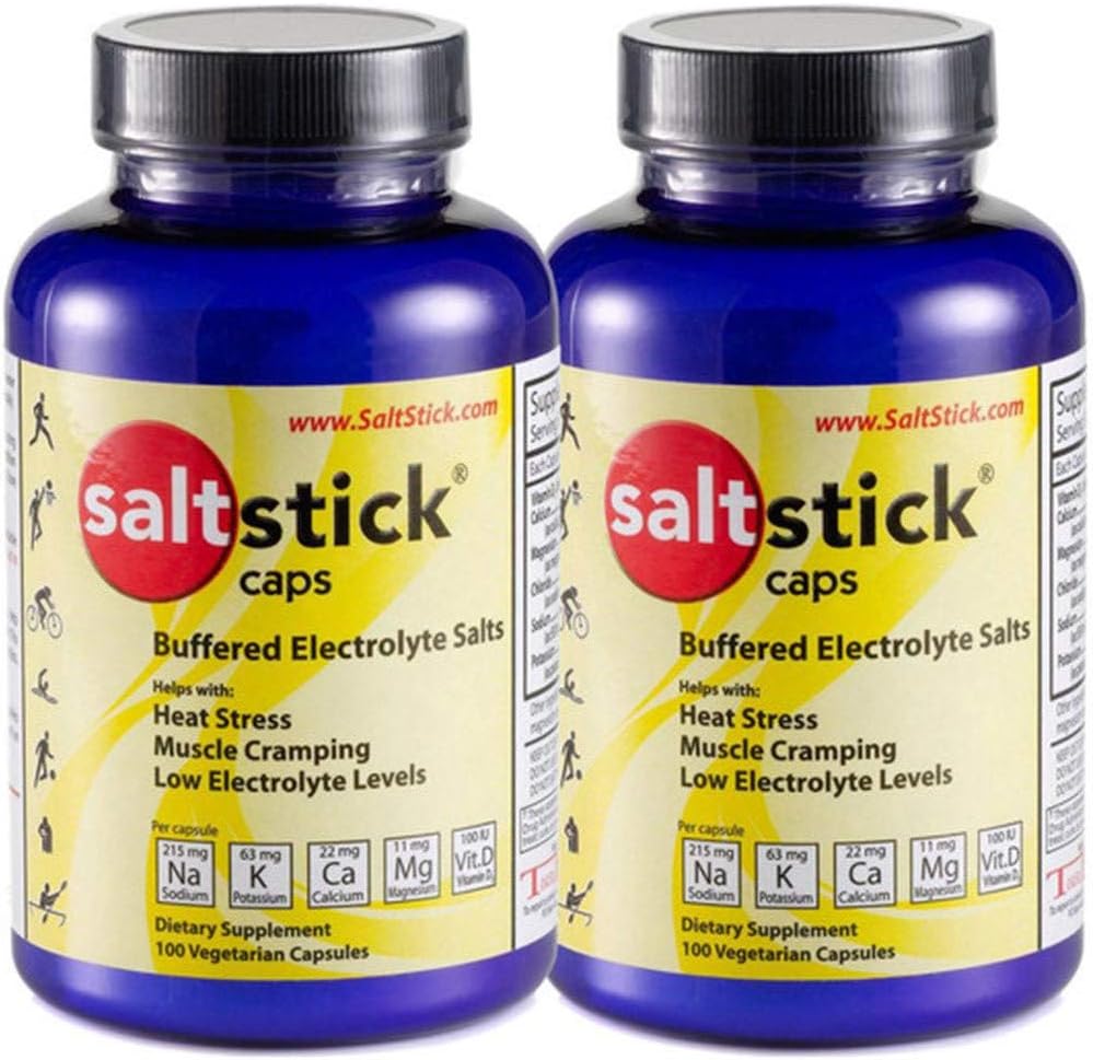 SaltStick Caps Electrolyte Replacement 100 Cuenta (200 cápsulas) (Paquete mayo Vary)