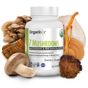 Organixx USDA Organic Mushroom Supplement, 7 Fermented Mushrooms – Lions Mane, Shiitake, Cordyceps, Turkey Tail, Reishi – for Immune &amp; Digestion Support, 60 Vegetarian Capsules