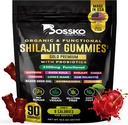 3200 MG Pure Himalayan Shilajit Gummies Orgánica para Mujeres Hombres con Probióticos & Magnesio Ashwagnadha Chaga Turmeric Fulvic Acid 105+ Trace Minerals I Vegan Non-GMO I Lab testó I 90 Conde