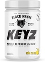 Magia negra Keyz Amino Acid Matrix Powder - recuperación muscular " resistencia - EAA's, BCAA's, Taurine - Keto, No Sugar, Caffeine Free - Pina Colada - 14.81 oz