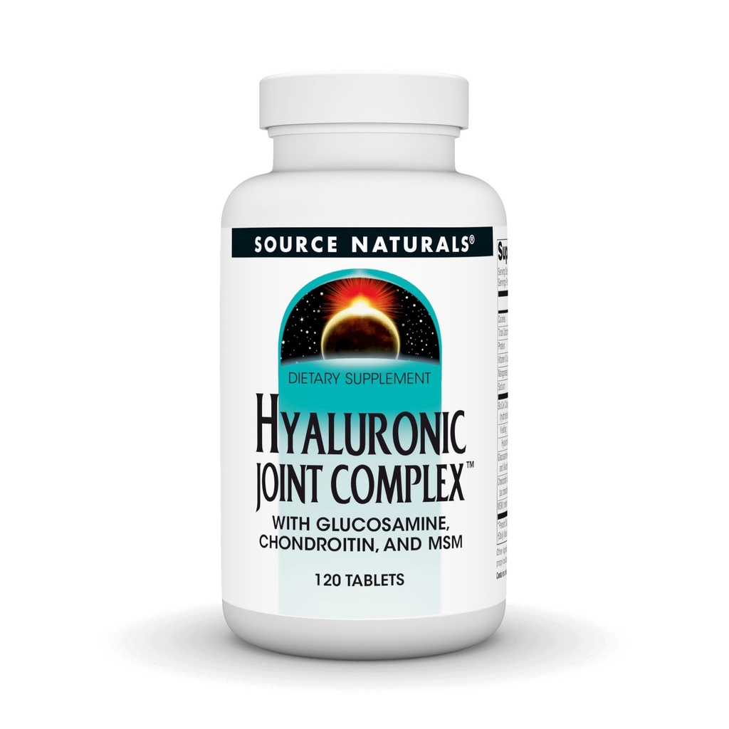 Fuente Naturales Complejo Conjunto Hialurónico con Glucosamina, Condroitina &amp; MSM Extra Strength - 120 Tabletas
