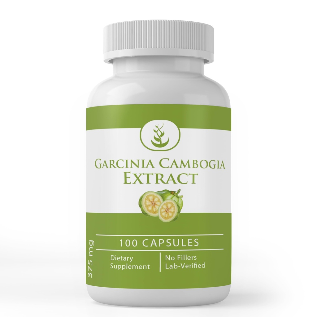 PURE ORIGINAL INGREDIENTES Garcinia Cambogia, (100 cápsulas) Siempre puro, sin aditivos ni artillería, Lab Verified
