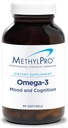 MetilPro Omega-3 - EPA DHA Omega 3 Suplemento ácido graso para mujeres + hombres, Omega3 para apoyar la cognición + salud cerebral para adultos - Parejas Bueno con L-Methylfolate - 90 cápsulas de Softgel