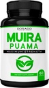 Muira Puama Root Extract 1000mg para Hombres y Mujeres - Premium Capsules - 60 Cuenta - Zero Fillers - Tercer Pary Tested - Gluten Gratis - USA Made - Garantía de calidad - Tested for Potency & Purity