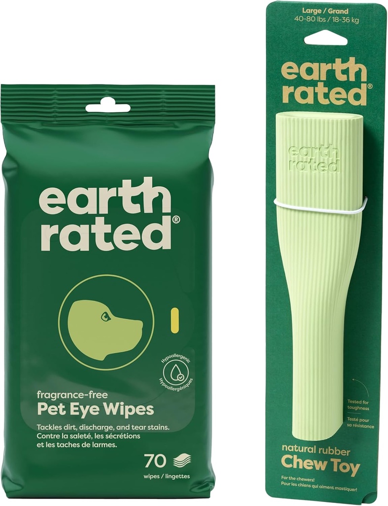 La Tierra Rated Clean &amp; Calm Bundle - Incluye 70 Wipes de ojos libres de fragancia > Juguete de enriquecimiento grande