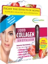 Nutrición aplicada Revitalización de la piel del colágeno líquido - 10 Tubos líquidos - Collagen, Biotina & Silica - Fresa tropical " Kiwi Flavor - 10 Servimientos