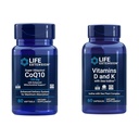 Super Ubiquinol CoQ10 con soporte mitocondrial mejorado " Vitaminas D y K con hielo marino, vitamina D3