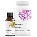 THORNE - Soporte Celular Bundle - Vitamina D + K2 Liquid y ResveraCel - Soporte Huesos saludables, músculos y envejecimiento