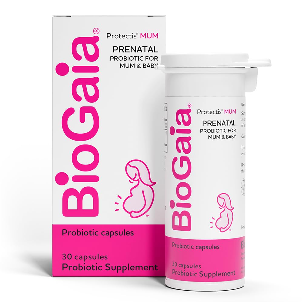 BioGaia Protectis Mum TENIDO Un Probiótico Prenatal TENIDO Ayudante para mamá &amp; Baby TENIDO Apoyo El desarrollo de sistemas digestivos e inmunitarios de los bebés ¦ Boosts Mom's Immune Defenses &amp; Promotes Good Digestive Health