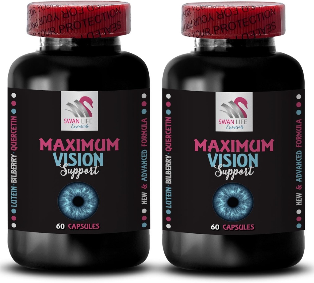 Enfoque claro - EYE VISION SUPPLEMENT - Mejora visual, Imágenes de afilado, ventaja focal, Estrechez de ojos, visión de cristal, Vista brillante, Perspectiva clara, Focal de enfoque, Lente focal 2 Botella 120 Capsules