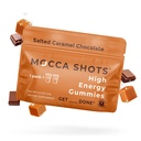 SGC Concentración más alta 100mg Caffeine per Gummy, 2 Gummies per Pack, 12-Pack Mocca Shots Salted Caramel Plant-Based nootropic Instant Energy with Ginkgo biloba, Theobromine.