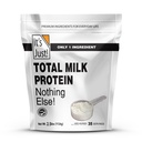 ¡Es justo! - Polvo Concentrado de Proteína Milk Total (Contiene: 80% Casein / 20% Whey), Pruebas de Metal Pesado, Sin Sabores Añadidos, No GMO, Gluten Free (2,5 libras, Desflavorado)