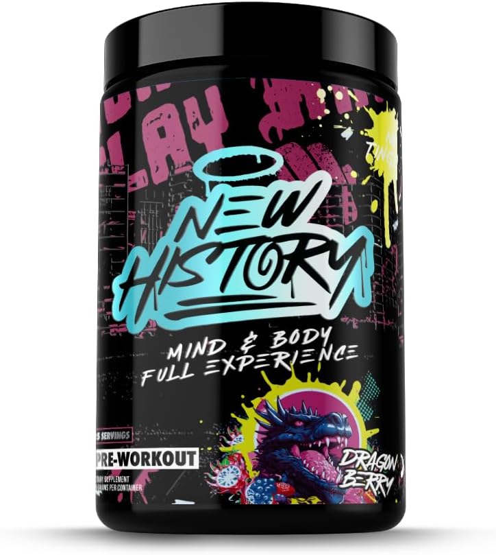 Experiencia de la mente y el cuerpo - Pre Workout, resistencia, bomba y foco - 25 Servimientos, Cereza Dragón