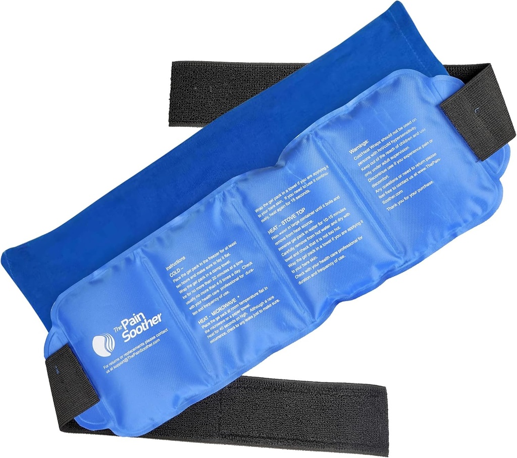Reutilizable de gran tamaño caliente &amp; frío paquete de hielo para compresas calientes y terapia fría para la cadera, tobillo, espalda, hombro, rodilla, brazo, cuello, codo,