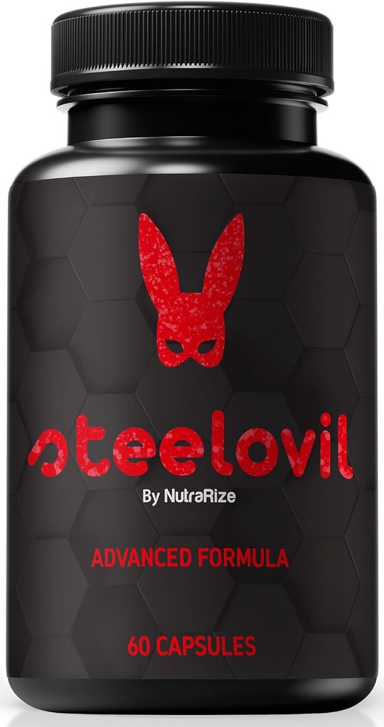 Cápsulas Steelovil para Hombres, Píldoras Oficial Steelovil para Soporte Integral, Todo Natural Male Suplemento para Apoyar Energía y Salud Global, Steel ovil Pastillas Comentarios (60 Cápsulas)