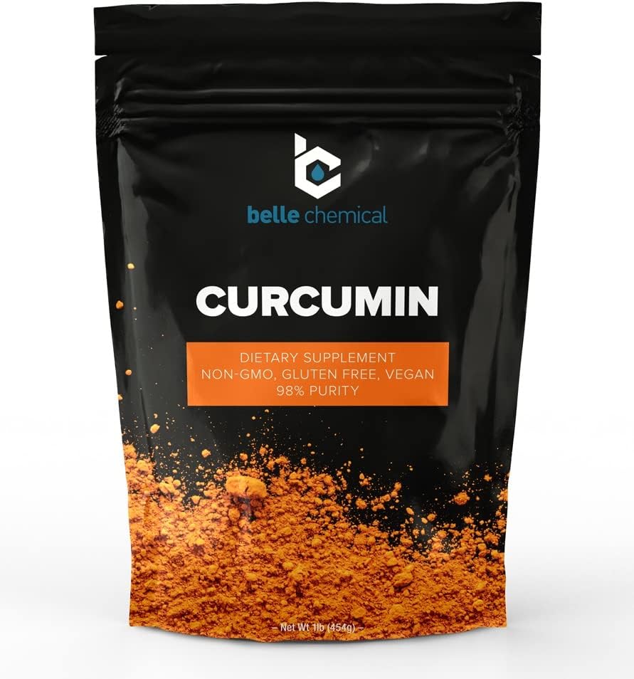 98% Polvo de Curcumina pura (98% de Curcuminoides) (1 libra)