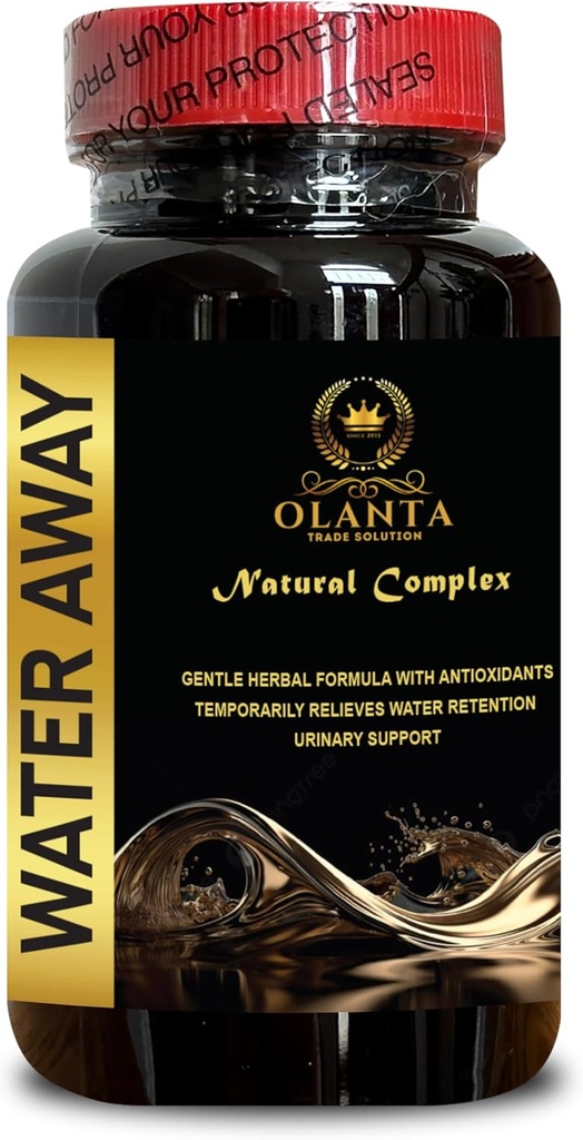 Water Away Supplement - Pills for Support Water Retention, Water Away Pills Maximum Strength, Support Immune System with Tart Cherry - 1 Bottle 60 Capsules