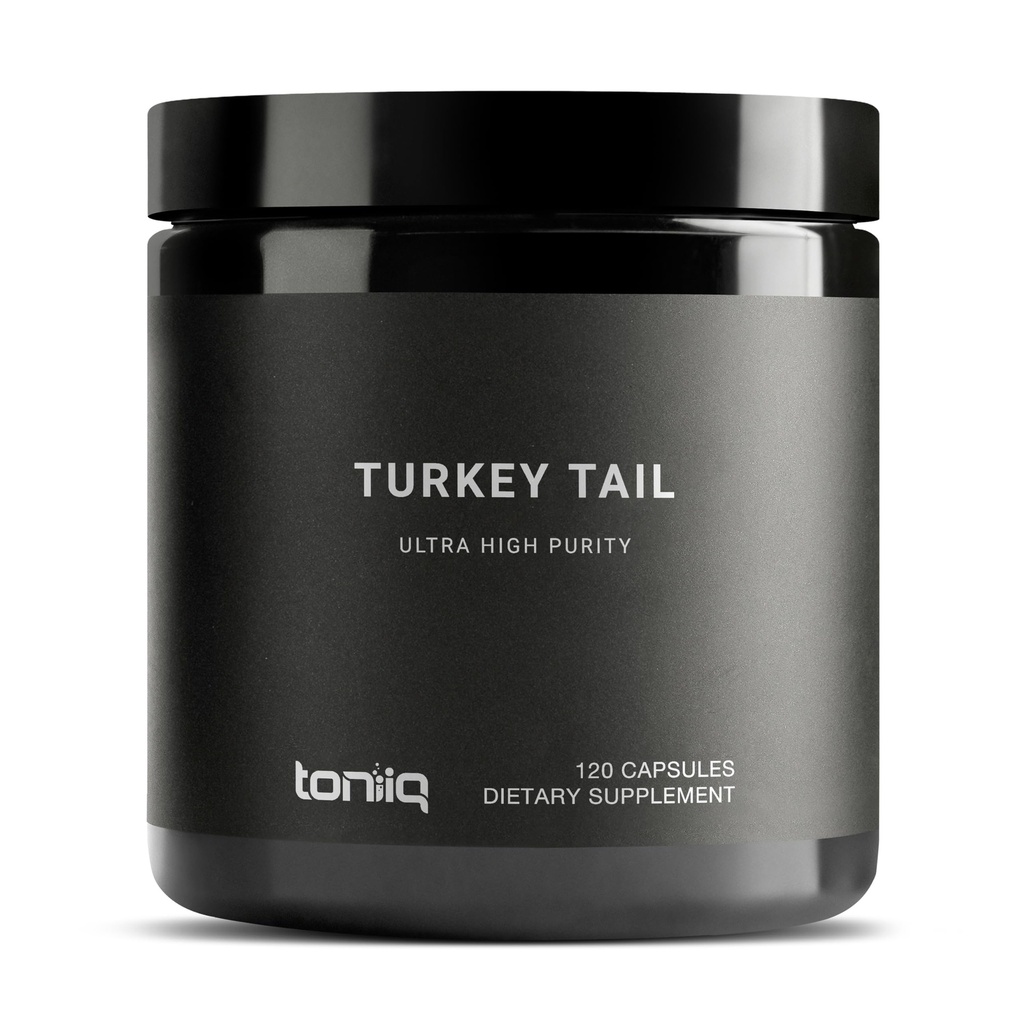 Turquía Tail Mushroom Capsules - Ultra High Potency 10:1 Extracto con 30% Beta Glucans - Altamente concentrado - Lab de terceros probado - 120 cápsulas