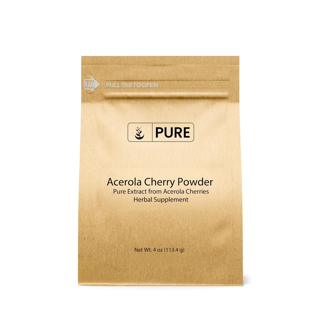 Ingredientes originales puros Acerola Cherry Powder 4oz Non-GMO, Gluten Free, Eco-Friendly Packaging