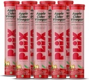 PLIX - EL PLANT FIX Apple Sider Vinegar Effervescent Tablets with The Mother, 700mg ACV with VIT B12, B6, Pack of 8 latitudVegan, No Añadido Sugar, Non-GMO &amp; Gluten-Free