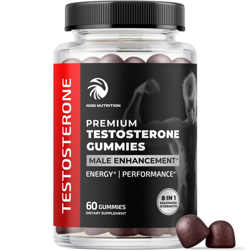 Suplemento de testosterona para hombres para el crecimiento muscular, resistencia " Rendimiento " Testosterone Booster Muscle Builder para hombres tóxico prueba Max con Tongat Ali TEN Test Booster " Male Enhancement TEN 60 Gummies
