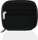 Serfeymi Caja de píldoras de viaje semanal para fines con caja extraíble de 7 días, caja de píldoras de viaje de moda Organizador de píldoras para la medicina, vitamina, suplemento - Negro 01