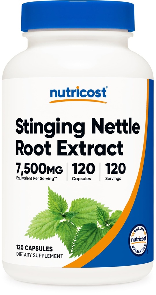Nutricost Stinging Nettle Root Extract 120 Capsules, Gluten-Free, GMO-Free
