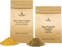 PURE ORIGINAL INGREDIENTES Bee Pollen Powder y Bee Propolis Powder Bundle, 1 lb Cada, No Fillers, Lab Verified
