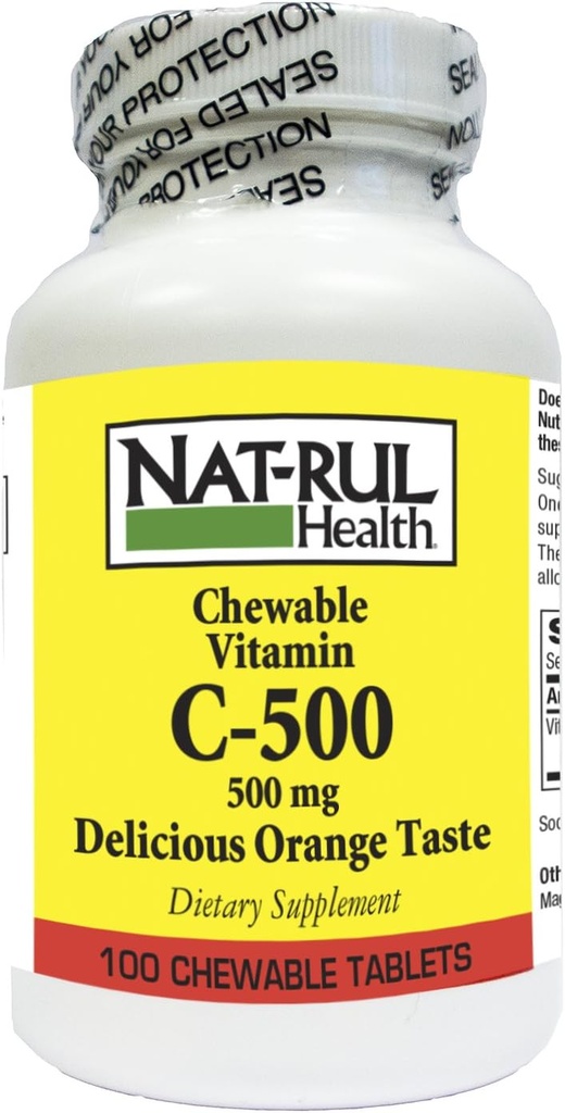 Vitamina C CHEWTABS 500MG N-R Tamaño: 100
