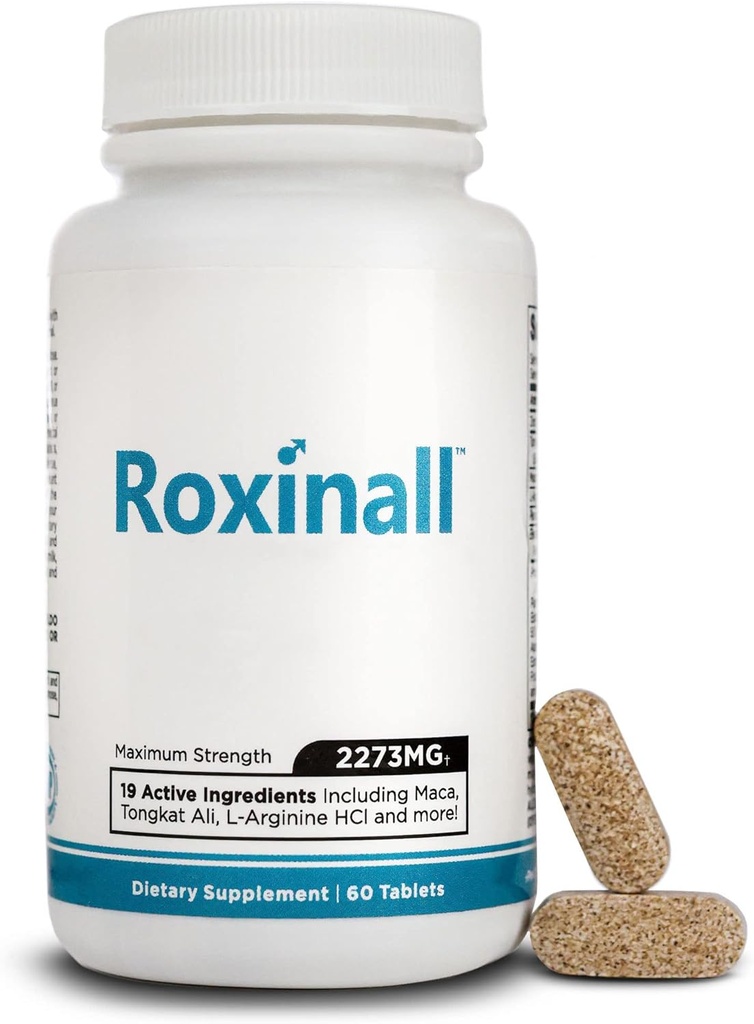 Píldoras de resistencia para hombres - Hecho con L Arginine &amp; Maca - Mejorar el rendimiento & resistencia, Construir resistencia se siente más fuerte, 60 cápsulas