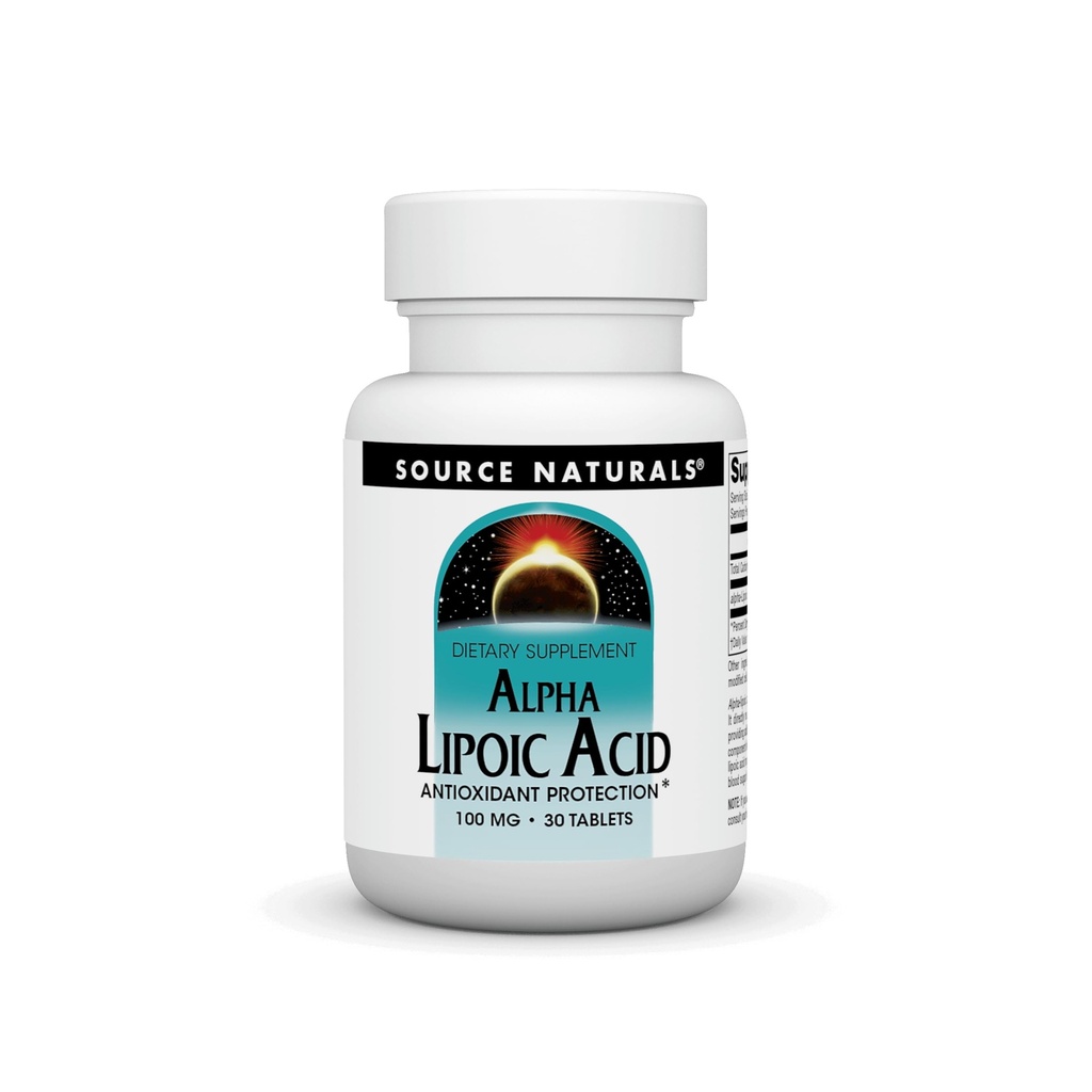 Alfa Lipoic Acid 100mg Fuente Naturals, Inc. 30 Tabs