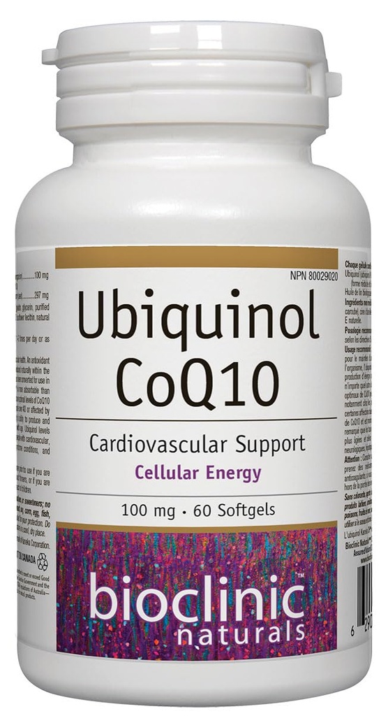 Bioclinic Naturals Ubiquinol Softgels, 60 Cuenta
