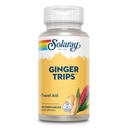 SOLARAY Viajes de jengibre Ayuda de viaje TENIDO Extracto TENIDO Apoyo Digestivo saludable w/Honey, Stevia &amp; Molasses TEN 60 Chewables