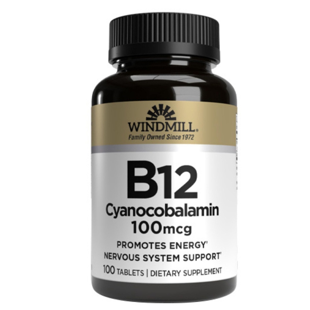Vitamina B-12 TABS 100 Mcg WMILL Tamaño: 100