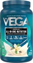 Vega Orgánico Polvo todo-en-uno Vegano Proteína, Vainilla Francesa -Ingredientes Superalimentarios, Vitaminas para Apoyo Inmunitario, Keto Friendly, Pea Protein para Hombres, 1.5 libras (Pack de 1)