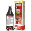Emulsión de Escocia con aceite de hígado de bacalao – sabor de cereza – Vitaminas A, D, E &amp; B1 para soporte de inmuno y hígado – Suplemento líquido para niños – 15.3 Fl Oz TENIDO 1-Pack