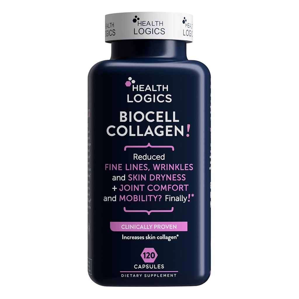 Lógicas de salud BioCell Collagen Joint and Skin Care 120 Capsules