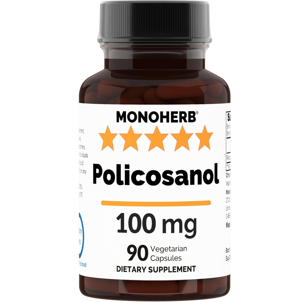 MONOHERB Policosanol 100 mg por cápsula - 90 cápsulas