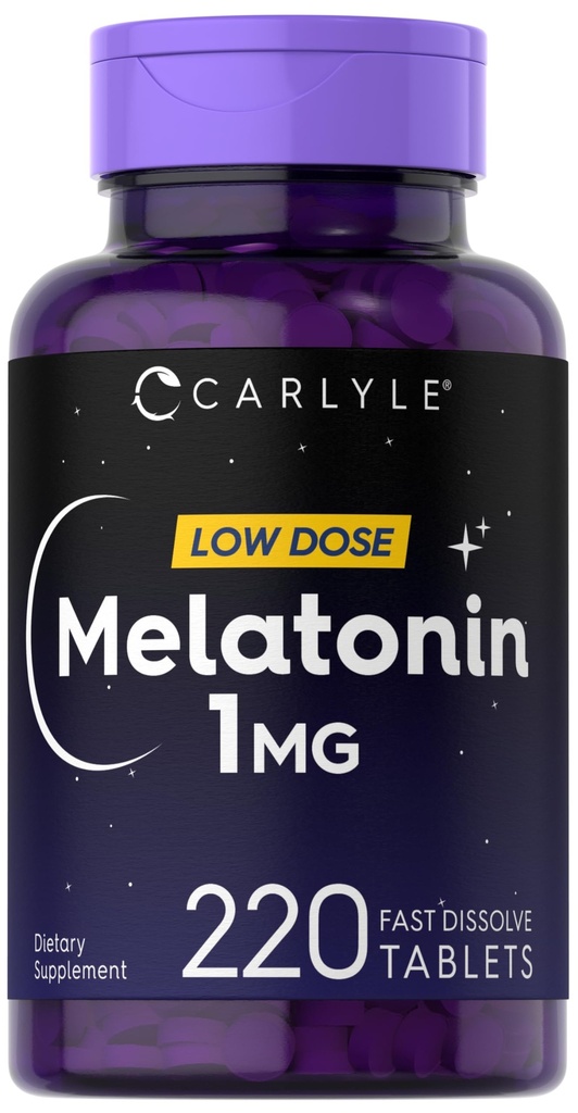 Carlyle Melatonin 1 mg ← 220 Fast Dissolve Tablets