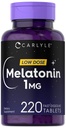 Carlyle Melatonin 1 mg ← 220 Fast Dissolve Tablets