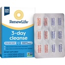 yhn Total Body Reset Adulto 3-Day Cleanse Suplemento, un 12-Count Box of Vegetarian Capsules of Renew Life 3-Day Cleanse Total Body,12 Conde