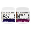 Host Defense Bundle with Lion's Mane Powder, 3.5 oz ' Turkey Tail Mushroom Powder, 3.5 oz - Apoyo a la salud cerebral, memoria " Focus - Apoyo Digestivo " Immune Health*