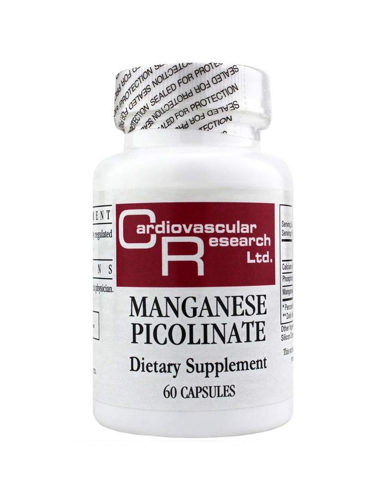 Cardiovascular Research Manganese Picolinate, Blanco, 60 Conde