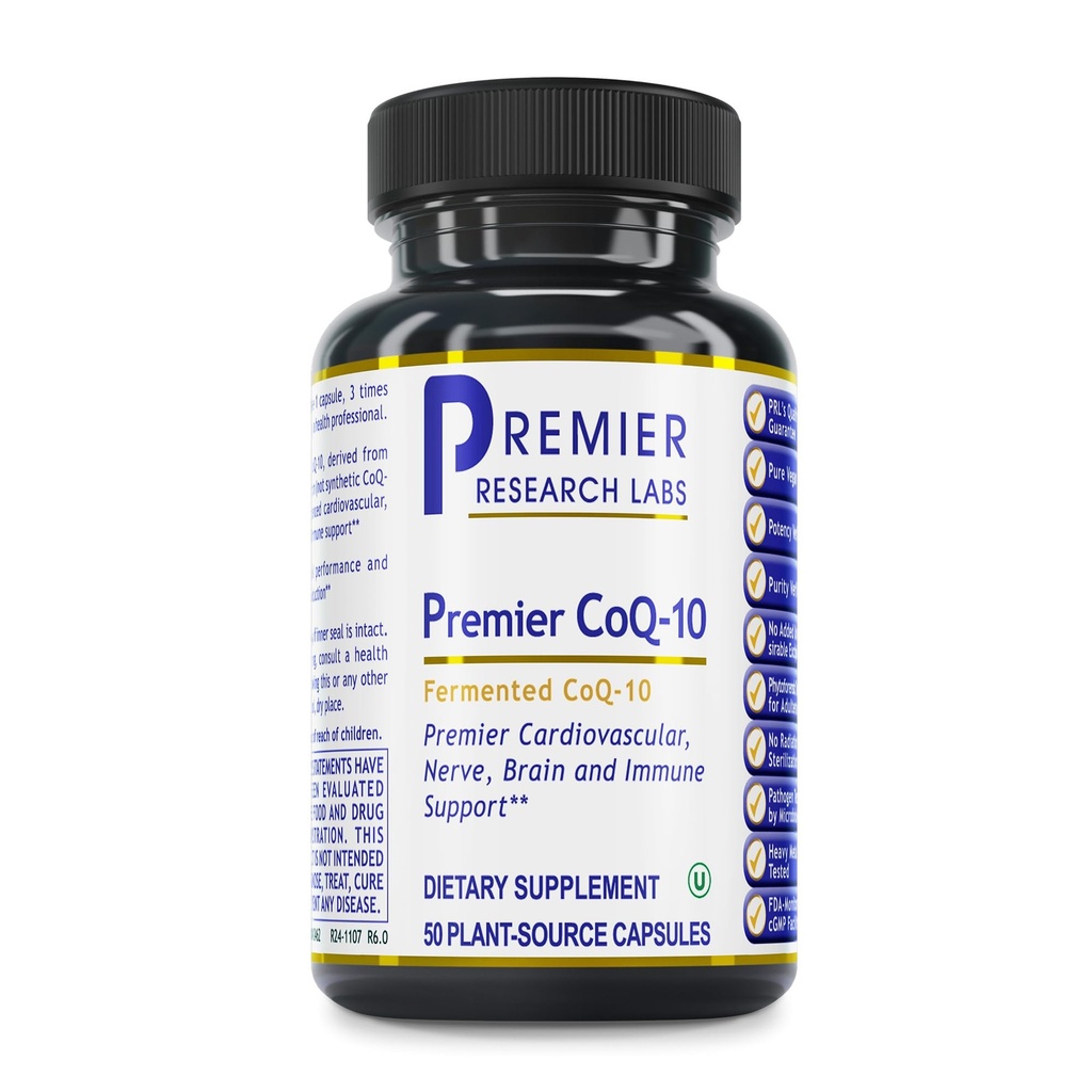 Laboratorios de Nutrición Cuántica CoQ-10 Cultrado - Coenzyme Q10, Co Q 10 Suplemento, 100 mg de cápsulas para la salud del corazón, Nerve, y soporte inmunológico, Ubiquinol Co Enzyme Q-10 con Algas Rojas - 60 cápsulas vegetarianas