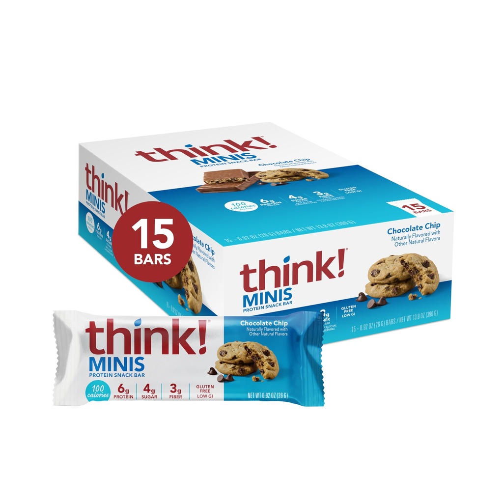 ¡Piensa! Minis, Chocolate Chip, 15 Cuentas