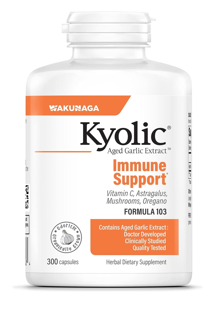 Extracto de ajo envejecido Kyolic Fórmula 103, Immune Support
