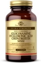 Solgar Glucosamine Hyaluronic Acid Chondroitin MSM (Shellfish-Free), 60 Tablets - Joint Support & Comfort - Supports Active Lifestyles - Non-GMO, Gluten Free, Dairy Free - 20 servicios