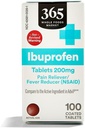 365 Valor diario Ibuprofen Tablets 200mg, 100 ct