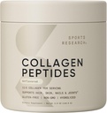 Collagen Peptides de investigación deportiva - Hydrolyzed Tipo 1 & 3 Collagen Powder Protein Supplement for Healthy Skin, Nails, & Joints - Easy Mixing Vital Nutrients & Proteins, Collagen for Women & Men